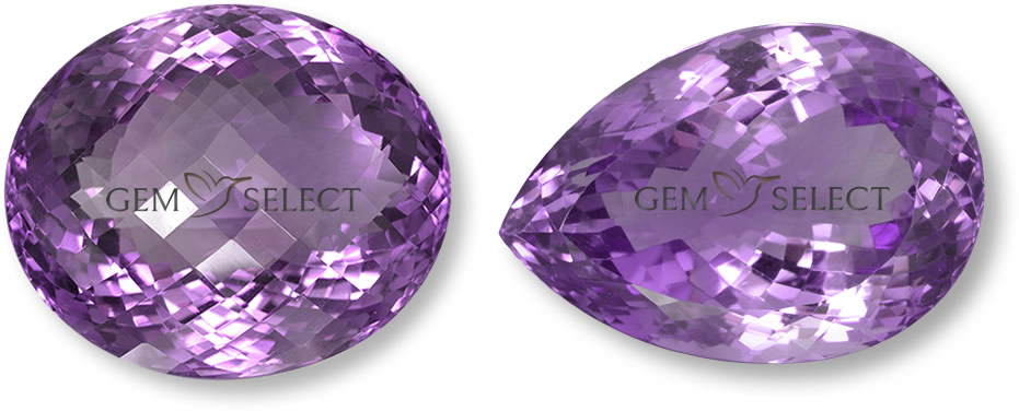 Uma pedra preciosa de ametista da GemSelect - imagem grande