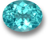 Pedra preciosa de apatita azul esverdeada