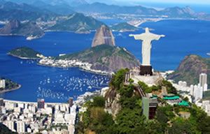 Estátua do Cristo Redentor no Rio de Janeiro, Brasil