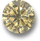 Pedra preciosa de diamante conhaque