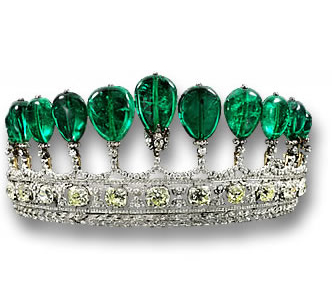 The Princess Katharina Henckel von Donnersmarck Emerald and Diamond Tiara