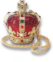 Réplica do Minaudiere em forma de coroa de Michael Jackson