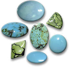 Cabochões Turquesa