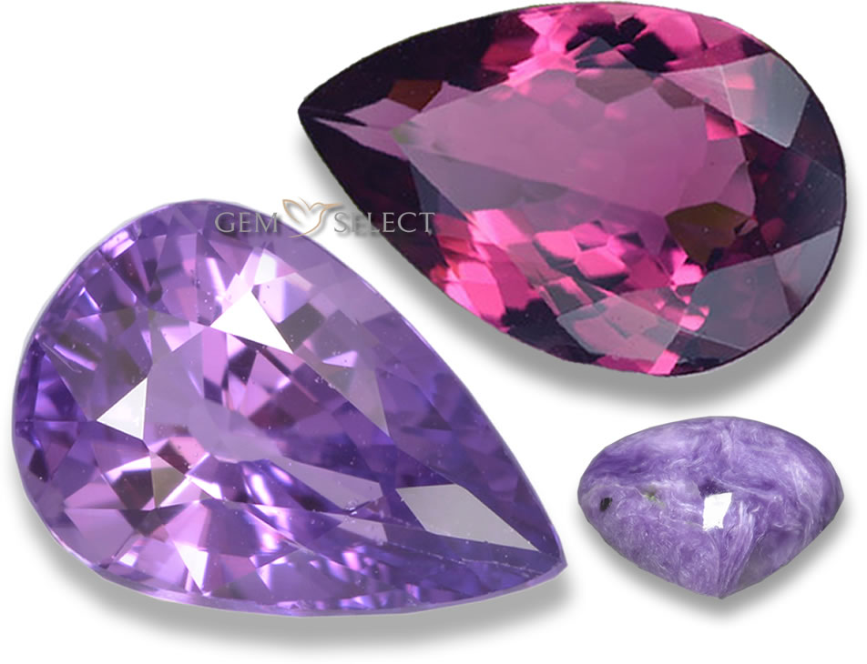 Pedras preciosas roxas e violetas de GemSelect - imagem grande