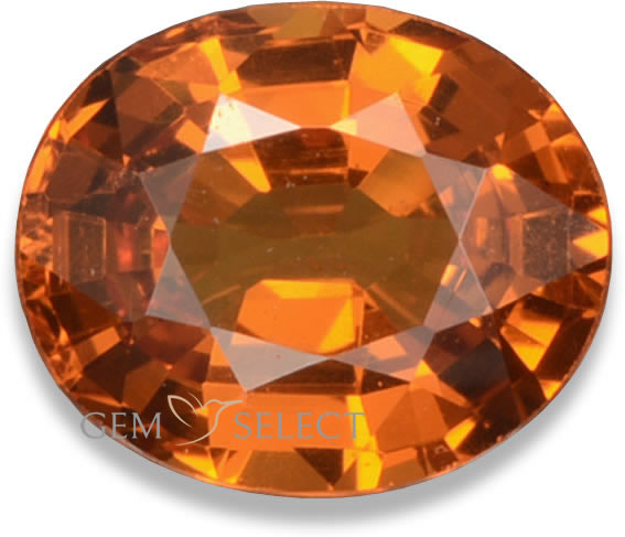 Uma pedra preciosa granada espessartita da GemSelect - Imagem grande