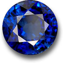Joia de safira azul do Sri Lanka