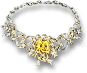 O colar Tiffany Diamond in the Ribbon Roseta