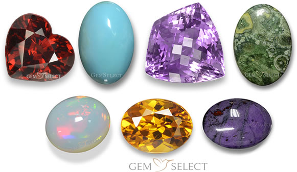 Pedras do Zodíaco Aquário da GemSelect - Imagem Média