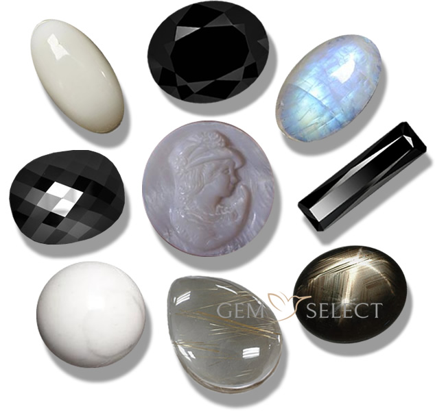 Pedras preciosas pretas de GemSelect - imagem grande