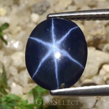 Safira Estrela Azul da GemSelect
