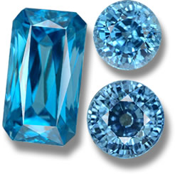 Zircônia Azul da GemSelect - Imagem Pequena