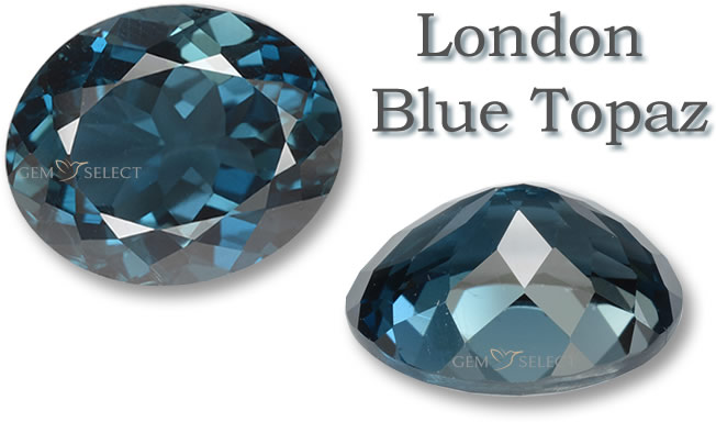 Uma pedra preciosa de topázio azul londrino para Áries da GemSelect - imagem grande
