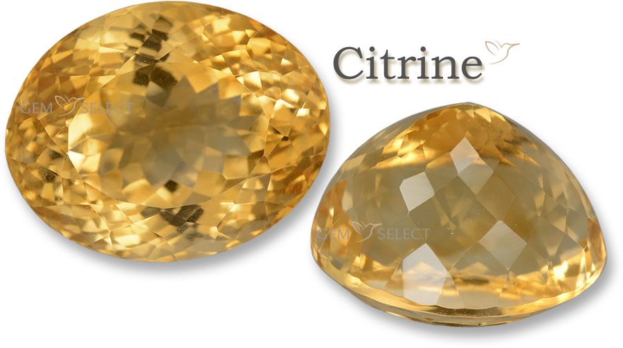 Pedras preciosas citrinas para Gêmeos da GemSelect - Imagem grande
