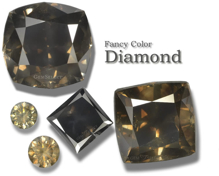 Diamantes coloridos extravagantes da GemSelect - imagem grande