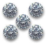 Pedras preciosas de diamante