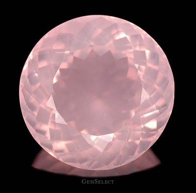 Pedra preciosa de quartzo rosa