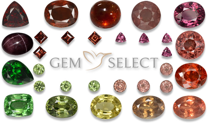 Pedras preciosas de granada da GemSelect - Imagem grande