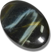 Pedra preciosa cabochão olho de falcão
