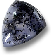 Pedra preciosa calcedônia dendrítica