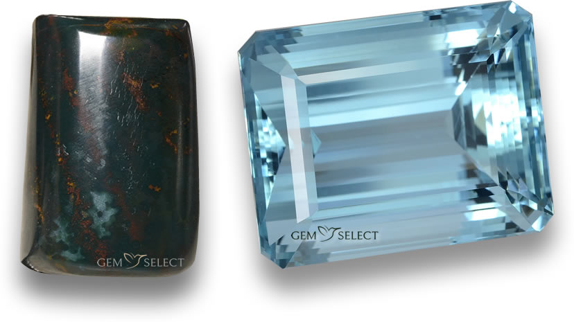Pedras preciosas do mês de março da GemSelect - imagem grande