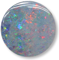Pedra preciosa dupla opala multicolorida