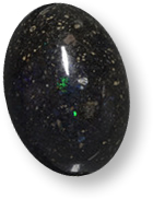 Opala multicolorida em pedra preciosa matrix