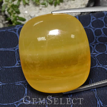 Cabochão de Calcita Laranja do México