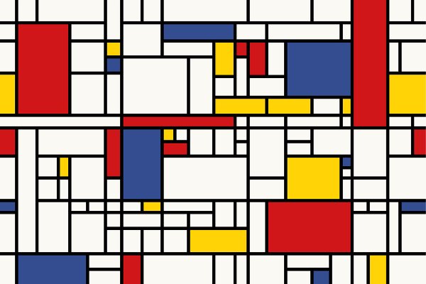 Foto de uma 'Grade Mondrian'