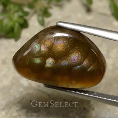 Pedra preciosa de ágata de fogo da GemSelect