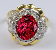 Red Spinel Ring