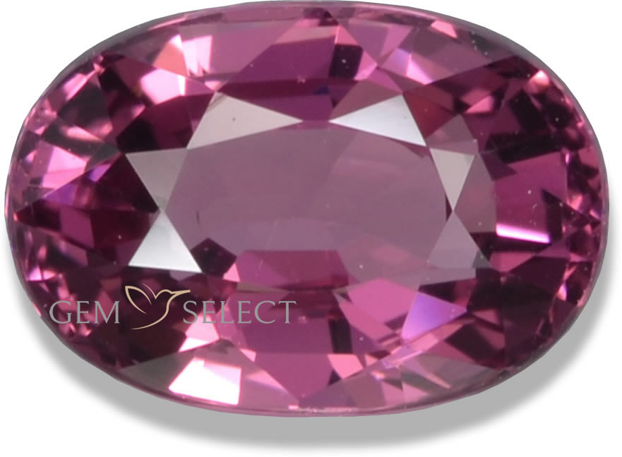 Uma pedra preciosa rodolita granada da GemSelect - imagem grande