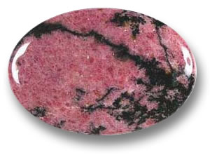 Cabochão de Rodonita