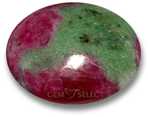 Pedra preciosa rubi-zoisita multicolorida