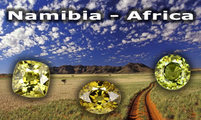 Pedras preciosas da Namíbia - África