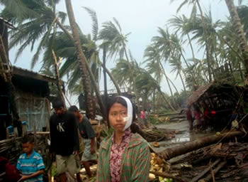 Ciclone Nargis inunda Birmânia