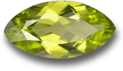 Peridoto Verde Oliva com Corte Marquise