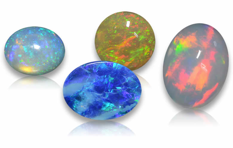 1-2 Carat Opal Gemstones - Natural, Certified