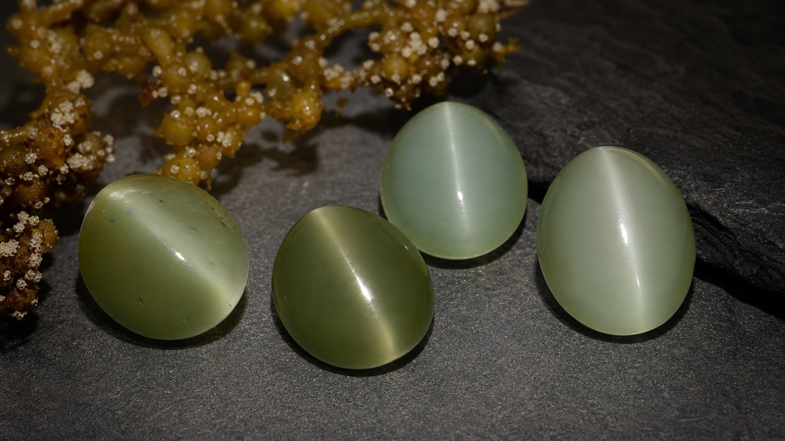 Guia de compra de gemas de Actinolita Olho de Gato naturais