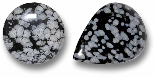 Obsidiana de floco de neve solta à venda