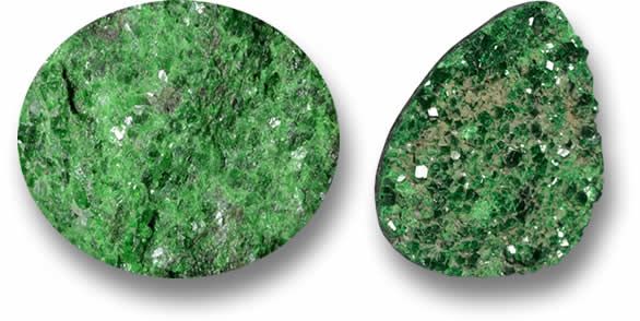Drusy Uvarovite Garnet solto para venda