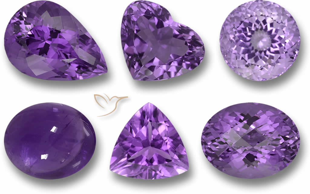 Pedra preciosa ametista - Pedras preciosas de qualidade certificada da GemSelect