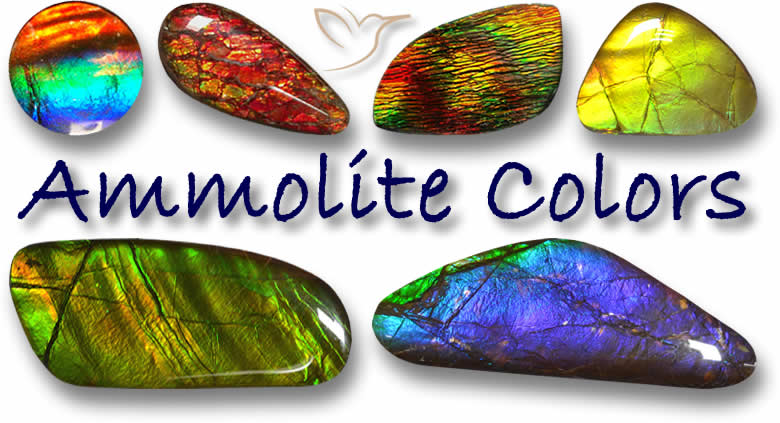 Cores da pedra preciosa Ammolite