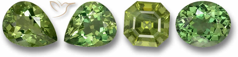 Gemas de Apatita Verde de Aspargos