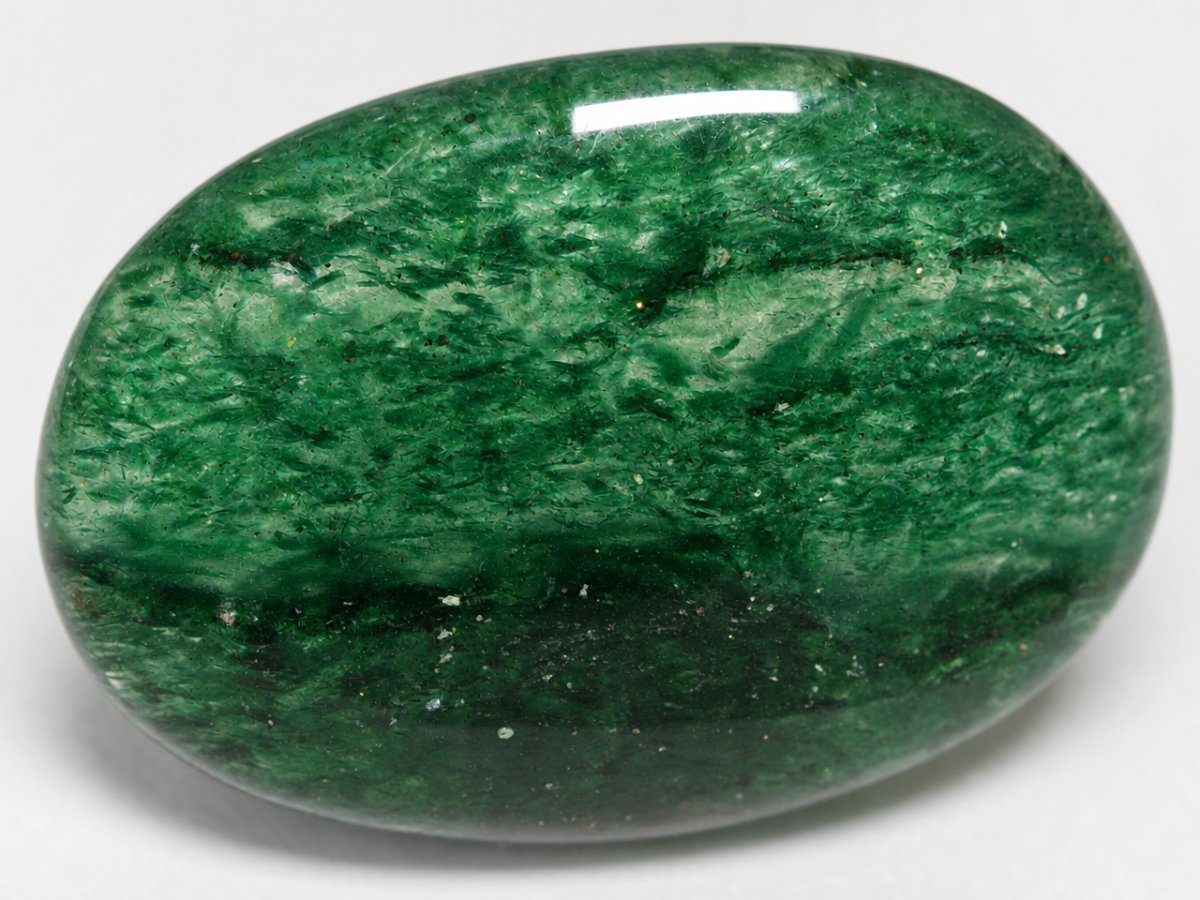 Visão aproximada de gemas de aventurina naturais.