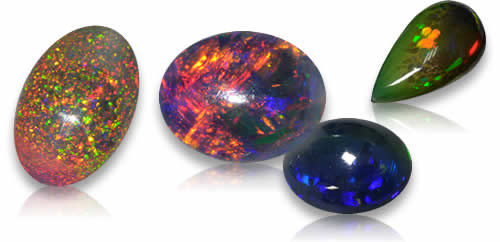Pedras Preciosas de Opala Negra