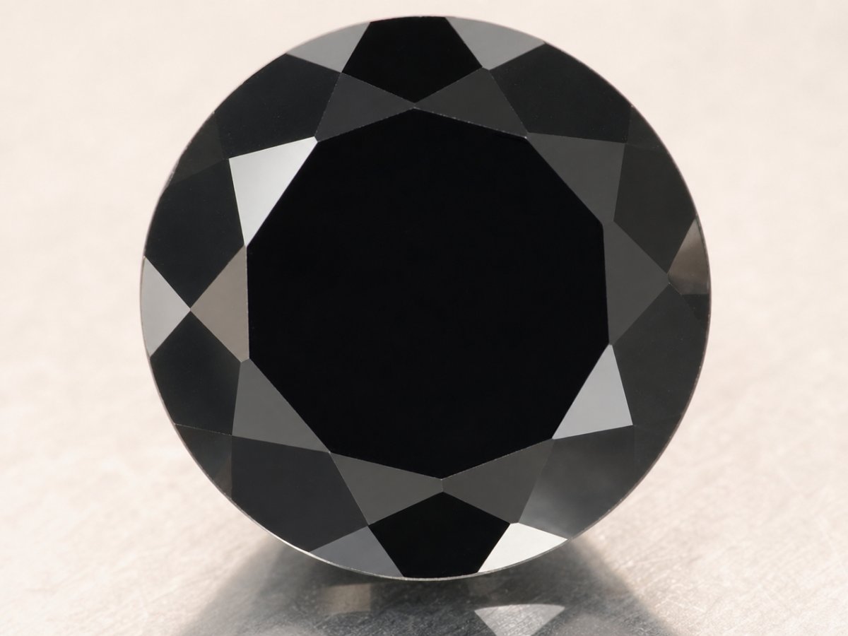 Visão aproximada de gemas naturais de espinélio negro.