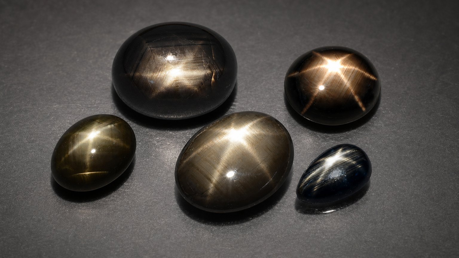 Guia de compra de gemas de safira negra estrelada natural