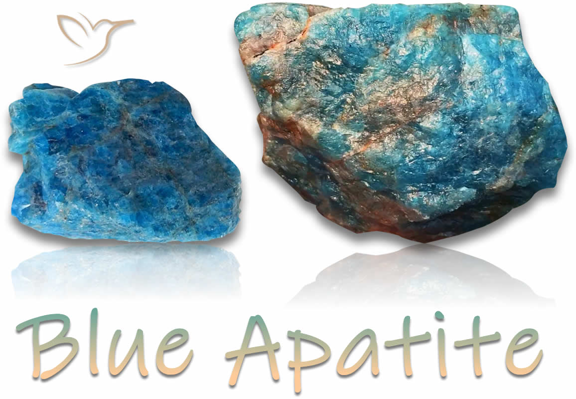 Pedras Brutas de Apatita Azul