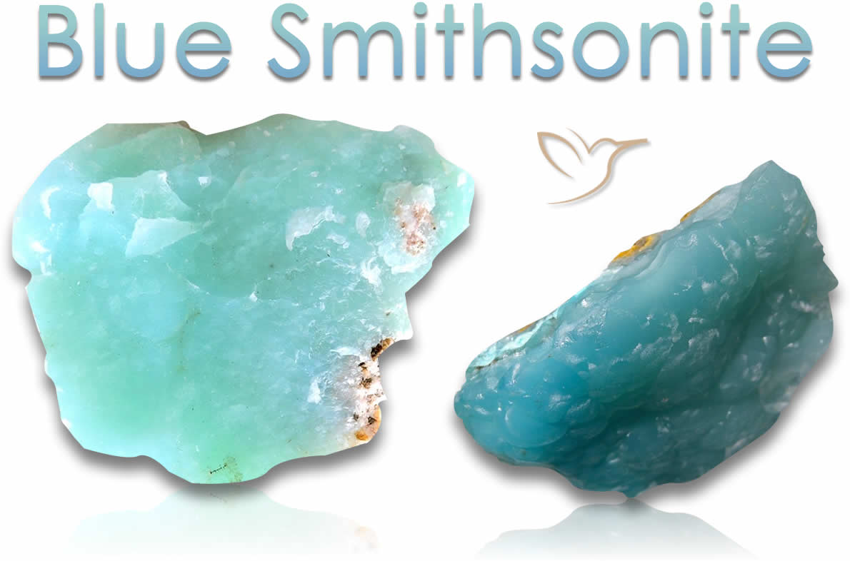 Pedras Brutas Smithsonite Azul