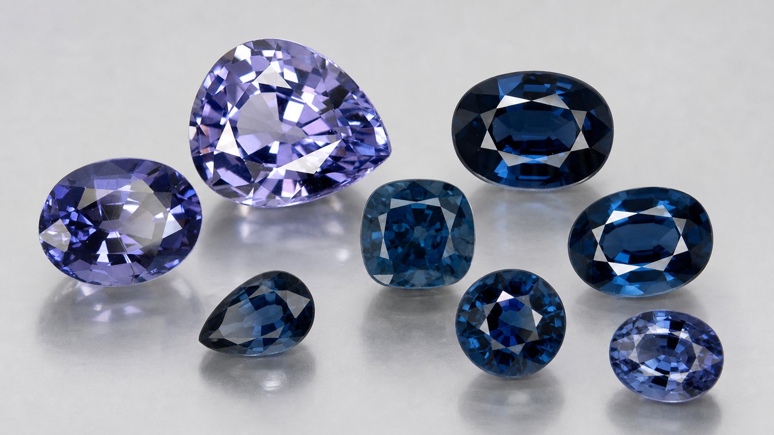 Gemas de espinélio azul natural - guia de compra